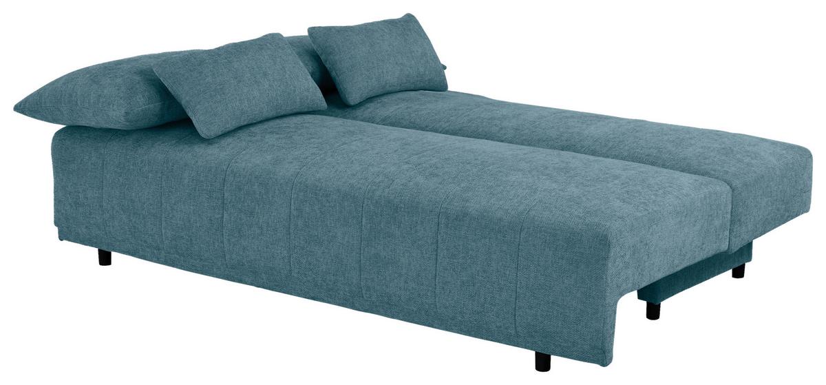 Sofa Daisy - plava/crna, Moderno, drvo/tekstil (194/89/87cm) - Mömax