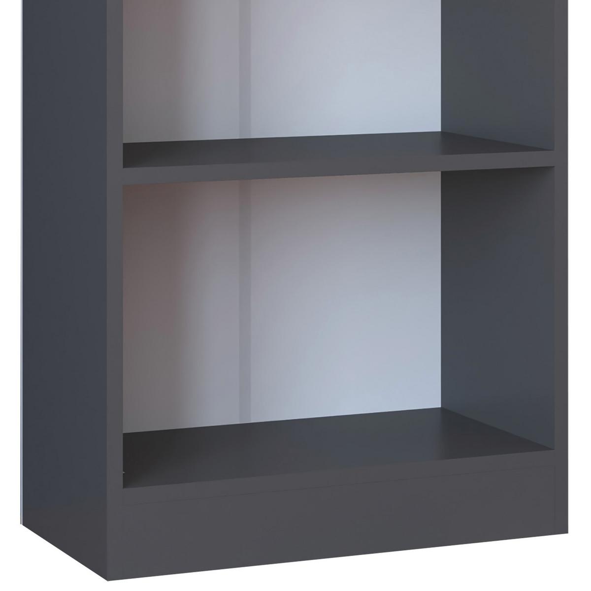 Regal Dilos, Siva - antracit, Moderno, leseni material (56/114/30cm) - MID.YOU