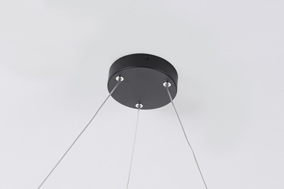 Led-hängeleuchte Lp-03371p Sbk Midway - Schwarz, Design, Metall (126/60/60cm)