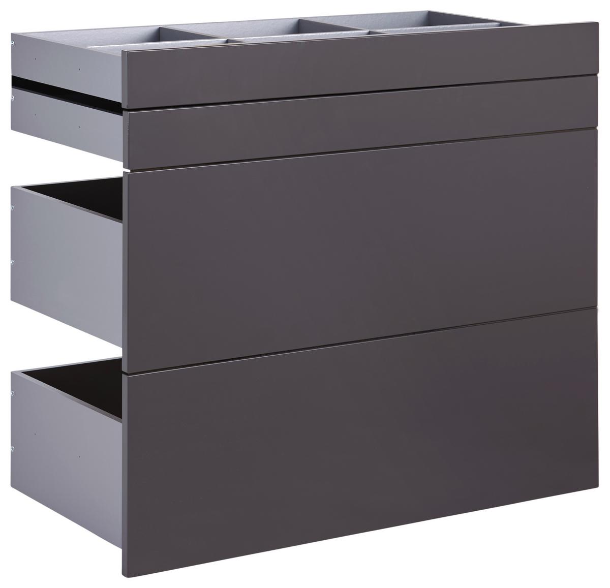 Set Predalov Unit Antracit Barve - Moderno, leseni material (91/83/47cm) - Based