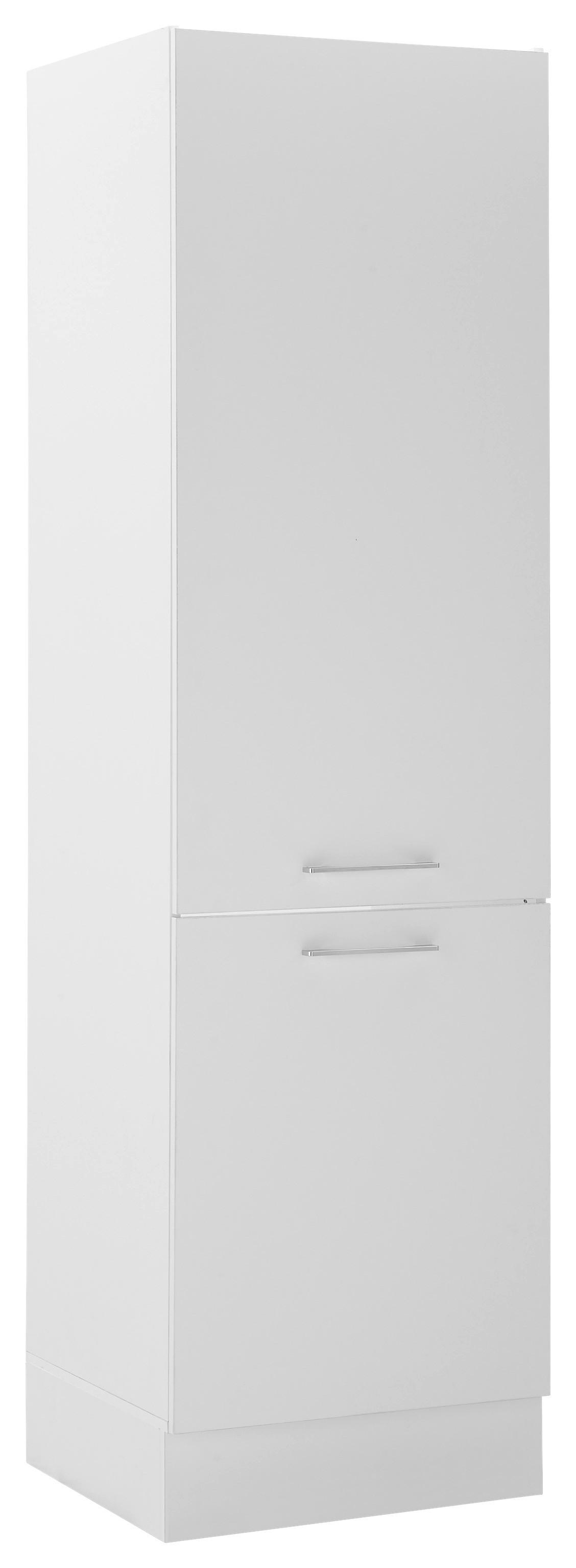 Szekrény Beépíthető Gépekhez Turin Ks 60 White - krómszínű/fehér, Trend, faalapú anyag/fém (60/211/57cm) - MID.YOU