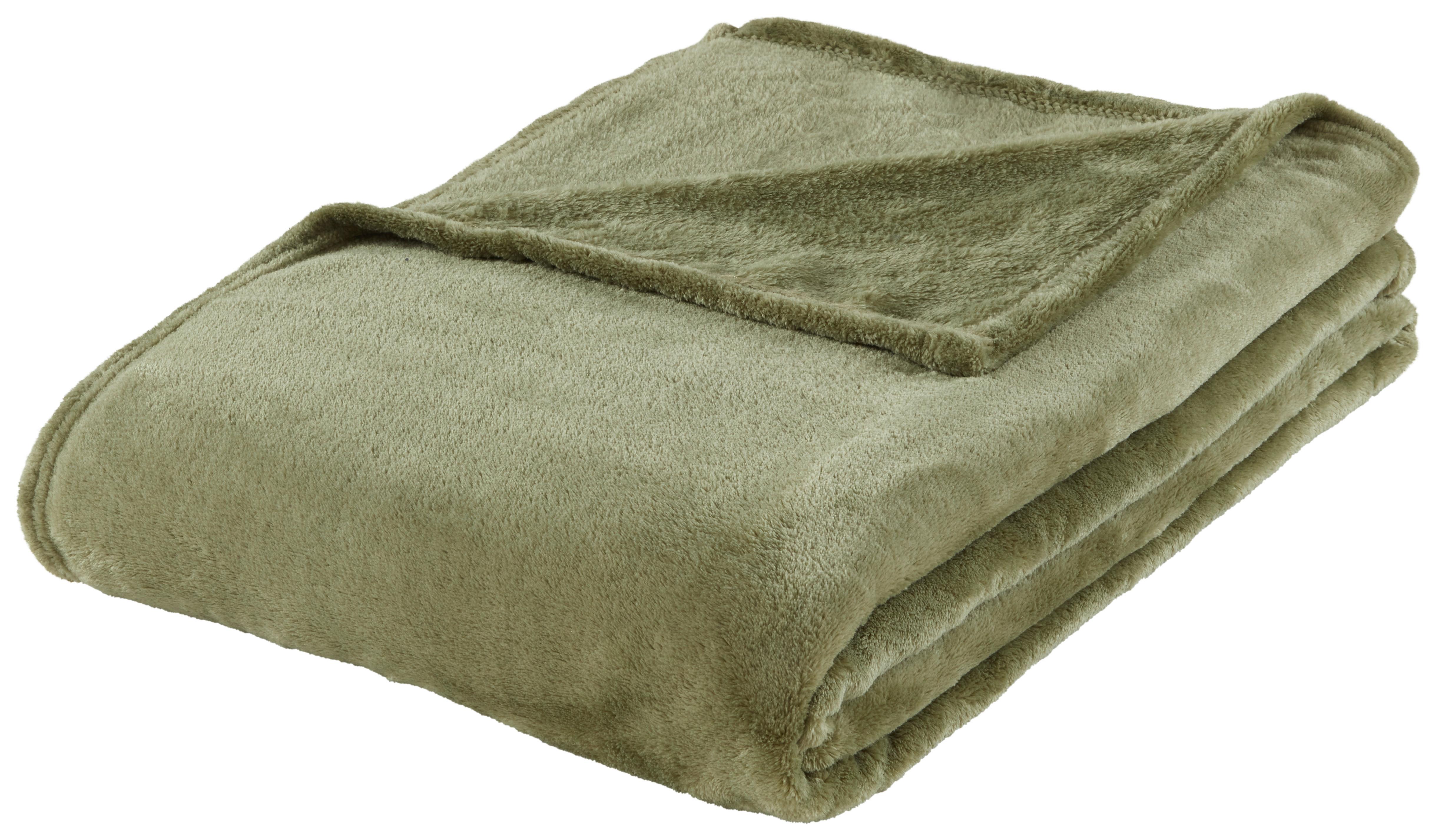 Mekana Deka Michael Xxl - maslinasto zelena, tekstil (220/240cm) - Modern Living