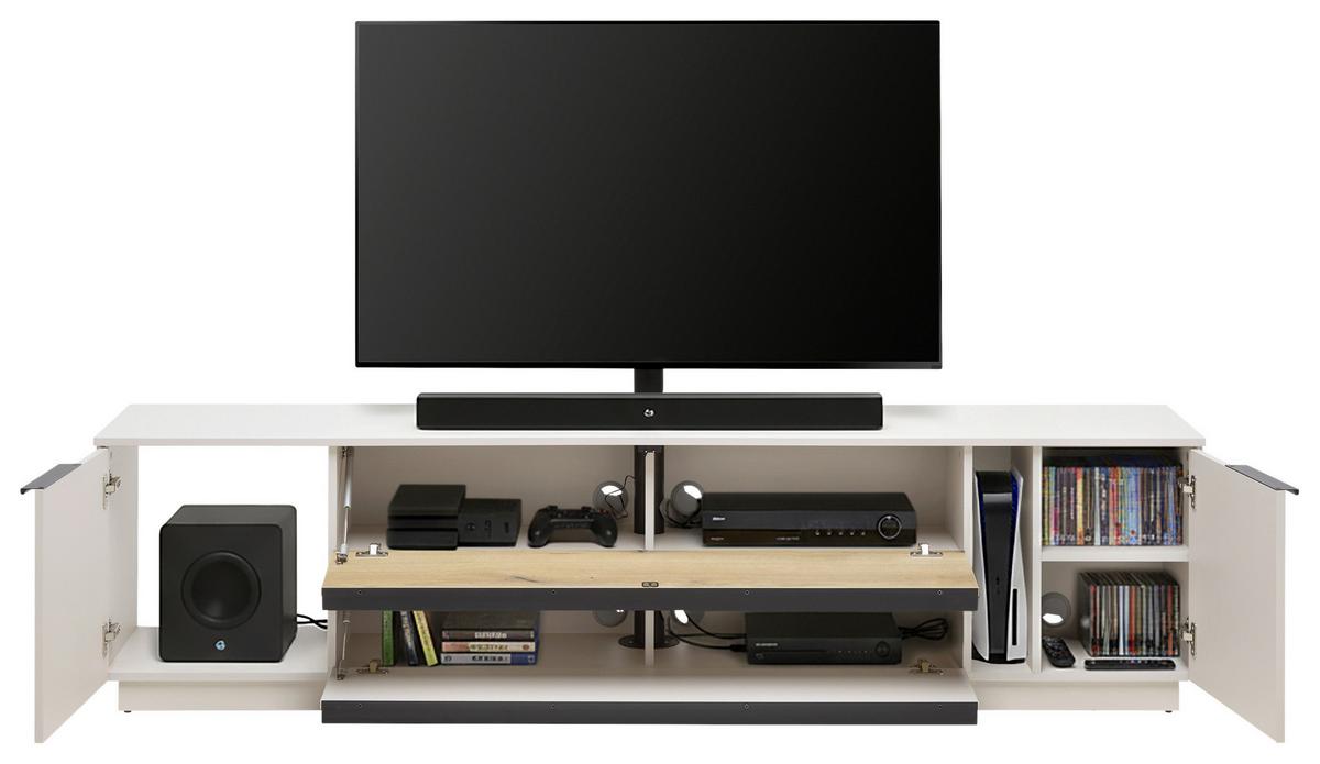 Comodă TV NEO - cașmir/culoare lemn stejar, Modern, material pe bază de lemn (210/53/40cm) - Modern Living