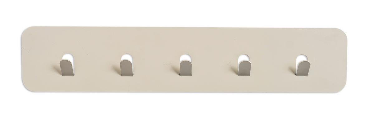 LISTWA Z WIESZAKAMI TILLY 2 - kremowy, Design, metal (50/10/3cm) - Xora