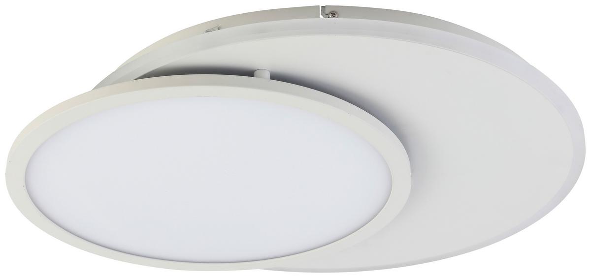 LED-Deckenleuchte Clarence max. 23 Watt - Weiss, Modern, Kunststoff/Metall (52/45/5cm) - Premium Living