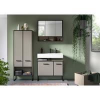 Kupaonica Bagno - kašmir/crna, Moderno, drvni materijal/metal (139cm) - MID.YOU