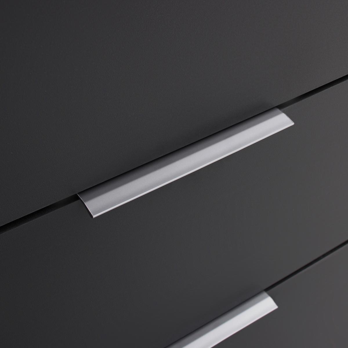 Noptiera Cuatro - antracit, Konventionell, material pe bază de lemn (46/79/42cm) - Modern Living
