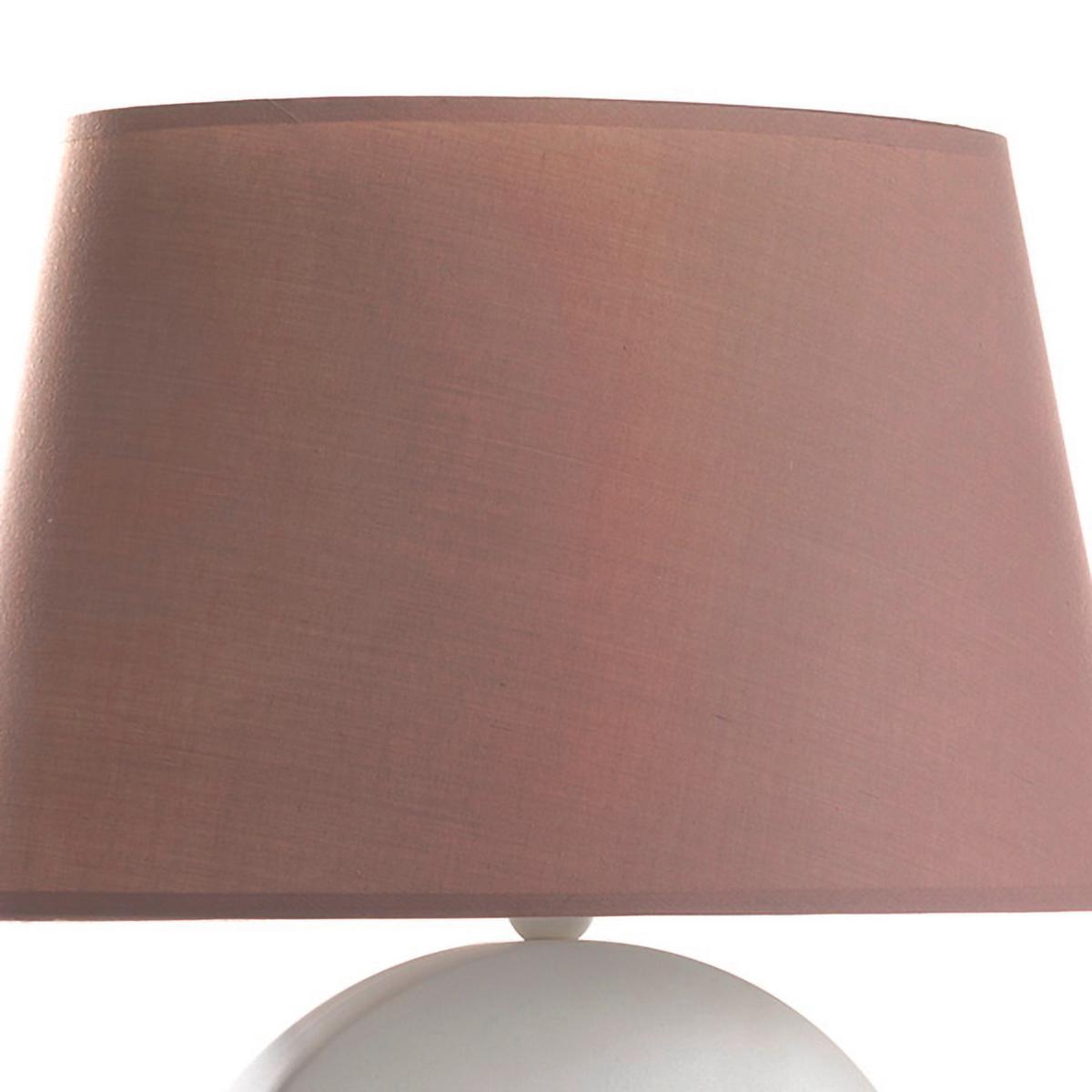 Asztali Lámpa 233/lg - égerszínű/fehér, Basics, textil/kerámia (45/20/60cm)