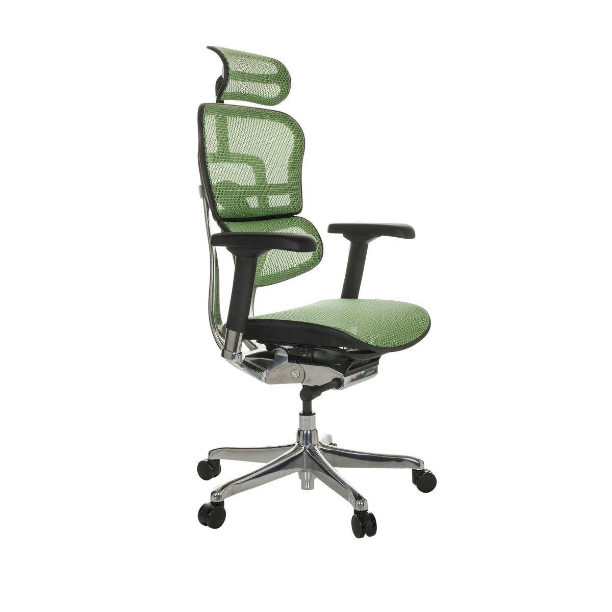 Pisarniški Stol Ergohuman I, Zelena - srebrne barve/zelena, Basics, kovina/umetna masa (69/119-144/65cm) - MID.YOU