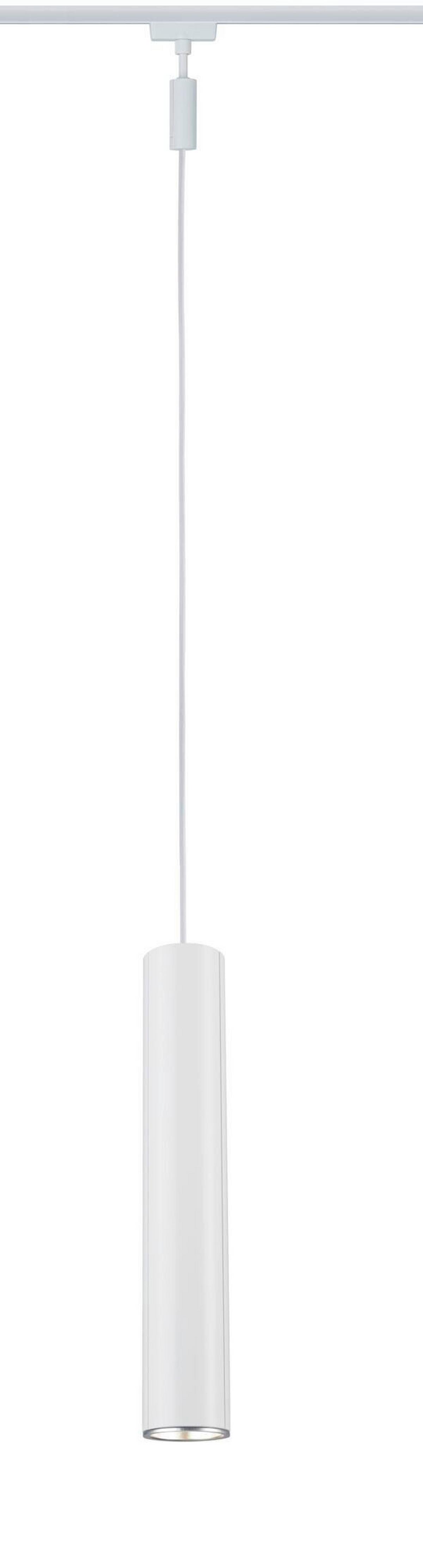 Schienensystem-Hängeleuchte Pendulum Catalejo Weiß/Chrom - Chromfarben/Weiß, Basics, Metall (6,5/38,3cm) - Paulmann