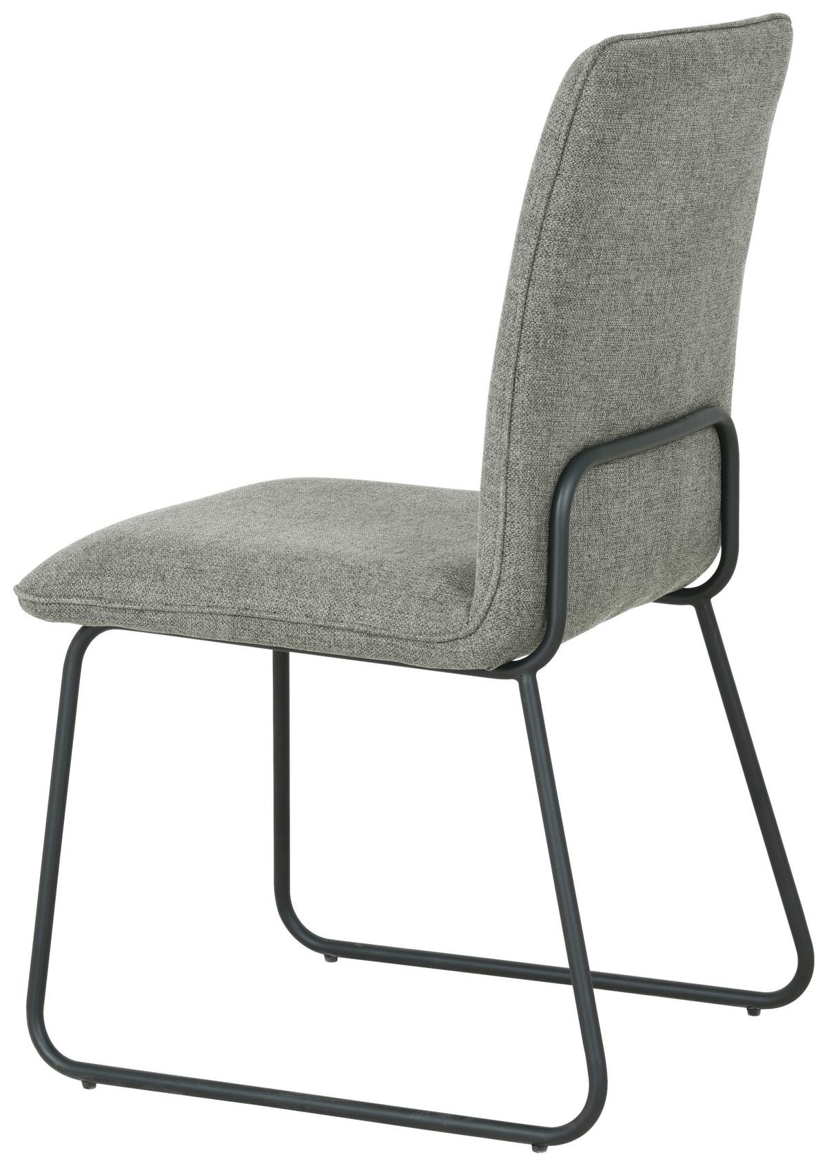 KRZESŁO MARTY - czarny/szary, Design, metal/tkanina (48/86/59cm) - Xora