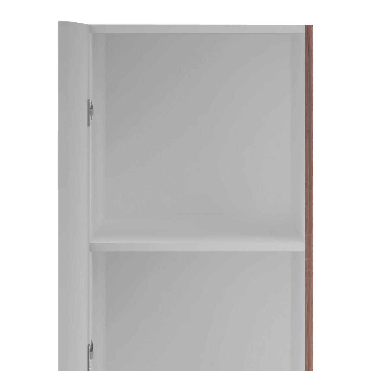 Omara Za Posodo Samoa, Bela, Barva Hrasta - bela/barve aluminija, Konvencionalno, umetna masa/leseni material (50/200cm) - FlexWell