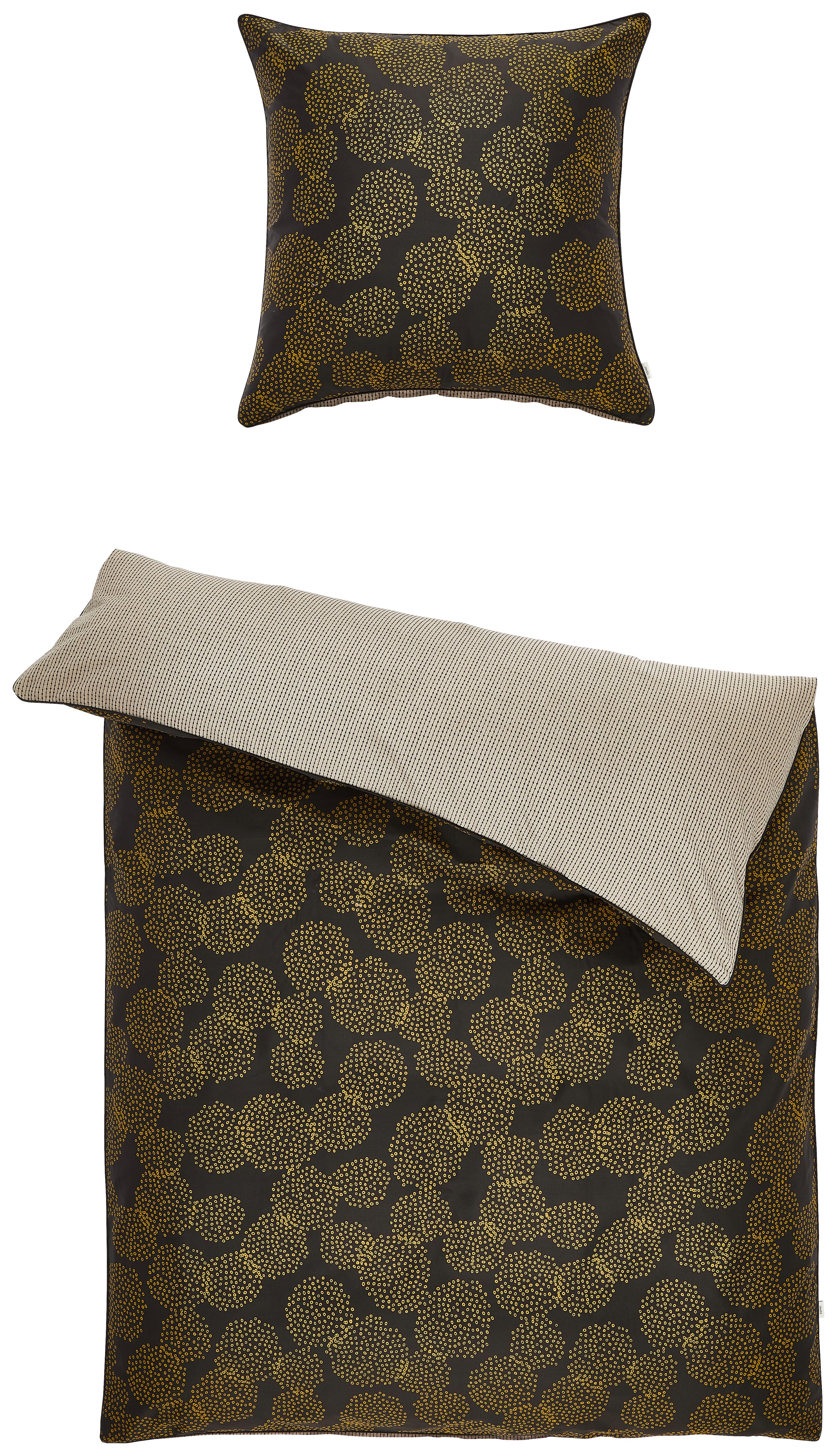 POŚCIEL DWUSTRONNA E-DION ESPRIT - beżowy/czarny, Trend, tkanina (135/200cm) - Esprit