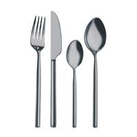 Besteckset Shine aus Edelstahl, 24-teilig - Grau, LIFESTYLE, Metall - Based