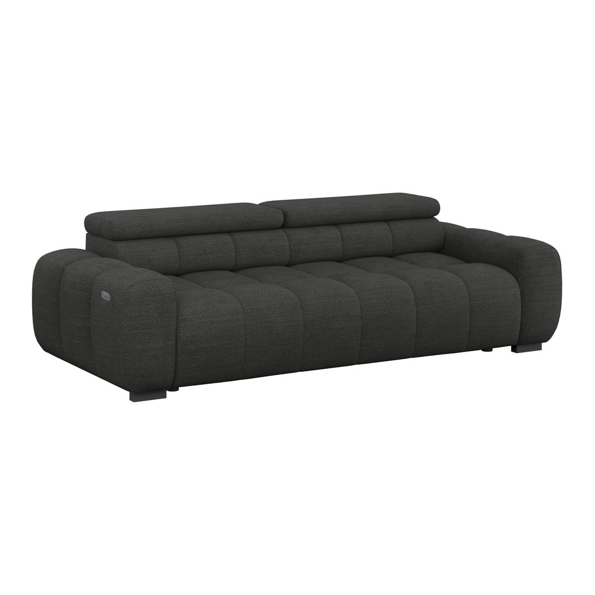 Velika Sofa Bull - crna, Design, tekstil/plastika (248/77-97/108cm) - Luca Bessoni