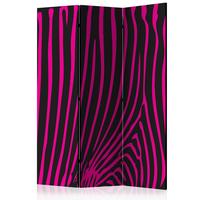 Paraván Hde-Paraventtc0551 - pink/fekete, Basics, textil/fa (135/172/3cm) - artgeist
