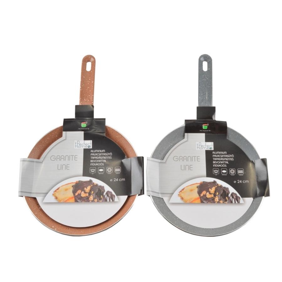Palacsintasütő Granite Átm. Kb. 24cm - bézs/szürke, fém