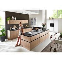 Einbauküche Tavola Plus in Weiß/Eichefarben - Weiss/Eichefarben, Modern, Holzwerkstoff - Dieter Knoll