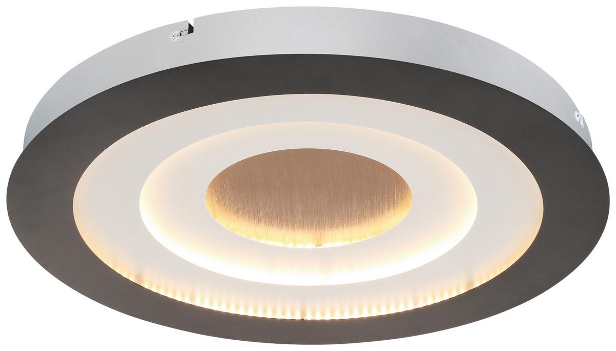 Led Plafonjera Sprimo - bela/zlatna, Moderno, metal/plastika (46/4,5cm) - Modern Living