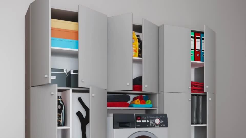 Mehrzweckschrank in Grau online bestellen